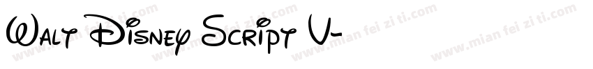 Walt Disney Script V字体转换